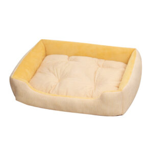 Dog Bed Printed Stripe Soft Plush Cat Bed Sleeping Nest Pet Products